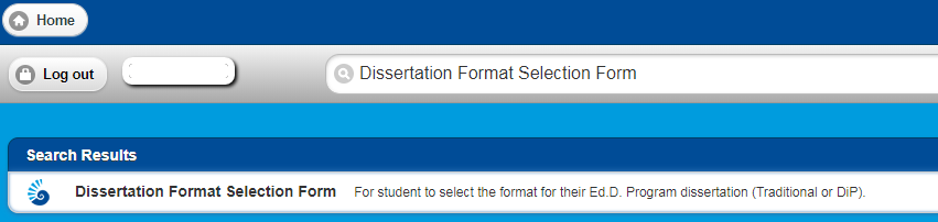 image of searching for form in MyUWF