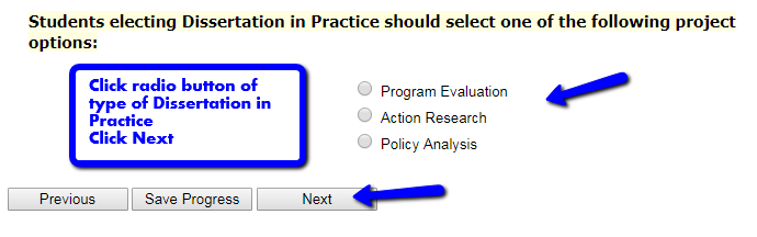 Dissertation research program