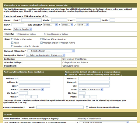 UWF Public Knowledge Base > UWF Student Tutorial for Outgoing Transient Students > image2014-5-20 14:16:51.png fields for application, part 1