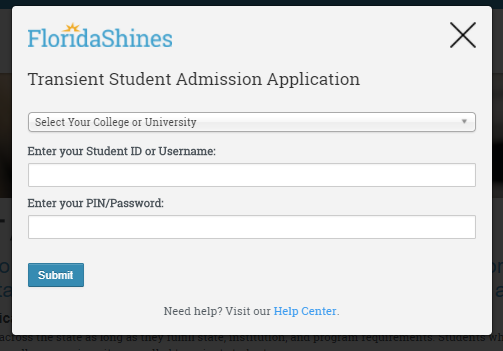 fields for username and password