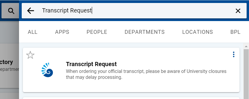 Transcript Request App