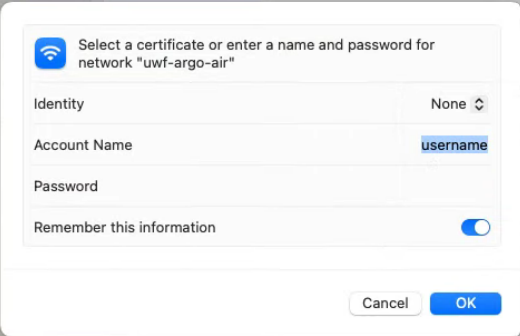 Wi-Fi login window.