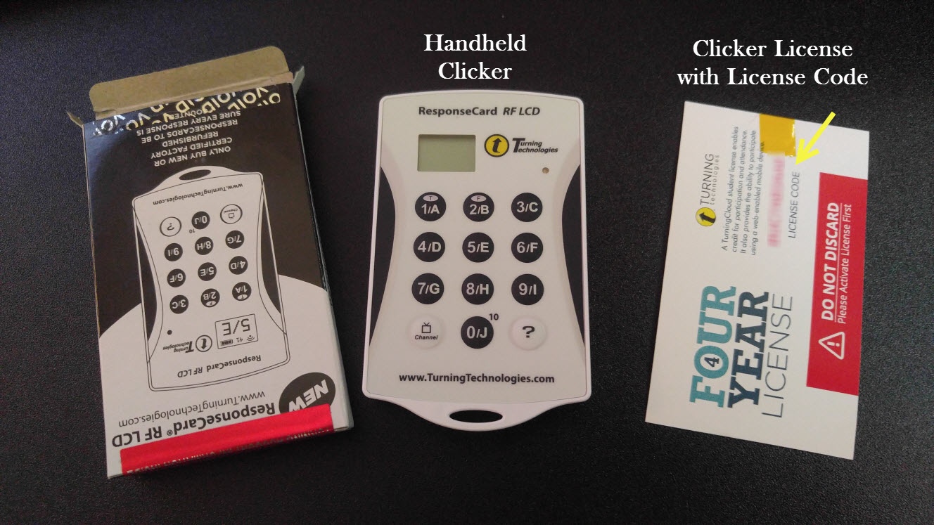 handheld clicker and license