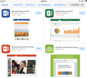 microsoft office apps to download