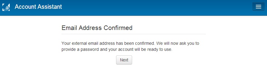 Email Verification page