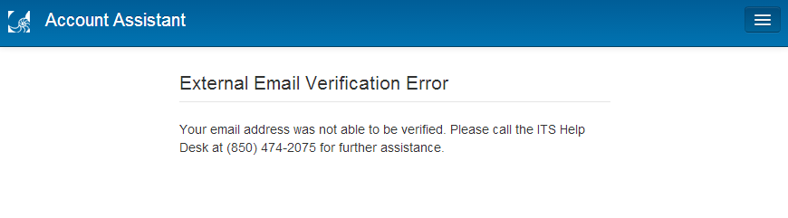 Email Verification error