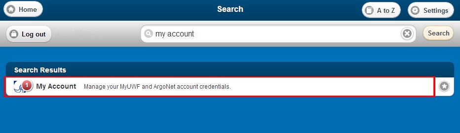My Account app