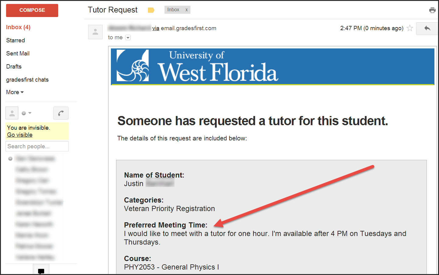 UWF Public Knowledge Base > Responding to a student's GradesFirst request to the ACE Lab > step 33.png