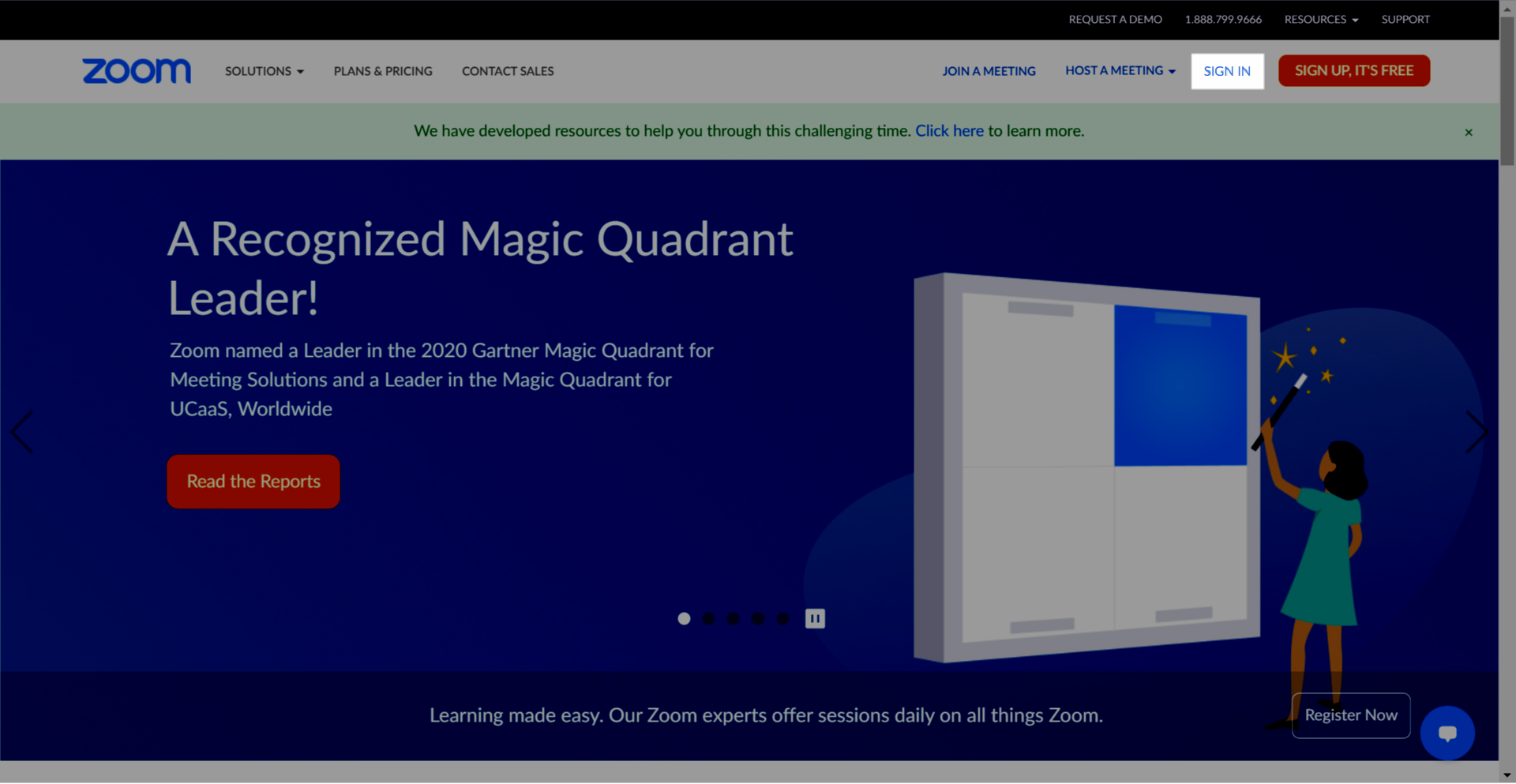UWF Public Knowledge Base > Getting Started with Zoom > 2021-01-20_15-05-46.png Sign In button at Zoom.us