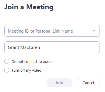 UWF Public Knowledge Base > Getting Started with Zoom > join-a-meeting (1).png fields for meeting ID and display name