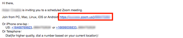 UWF Public Knowledge Base > Getting Started with Zoom > join-meeting-url.png Join link from email