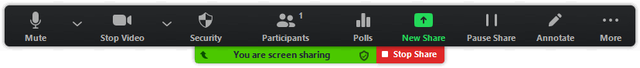 UWF Public Knowledge Base > Getting Started with Zoom > share-screen-controls.png Share Screen control menu