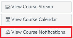 icon of disabled Course Notifications button