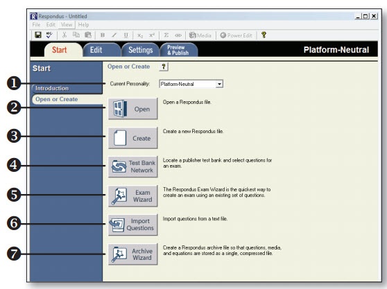 Respondus 4.0 Startup Screen