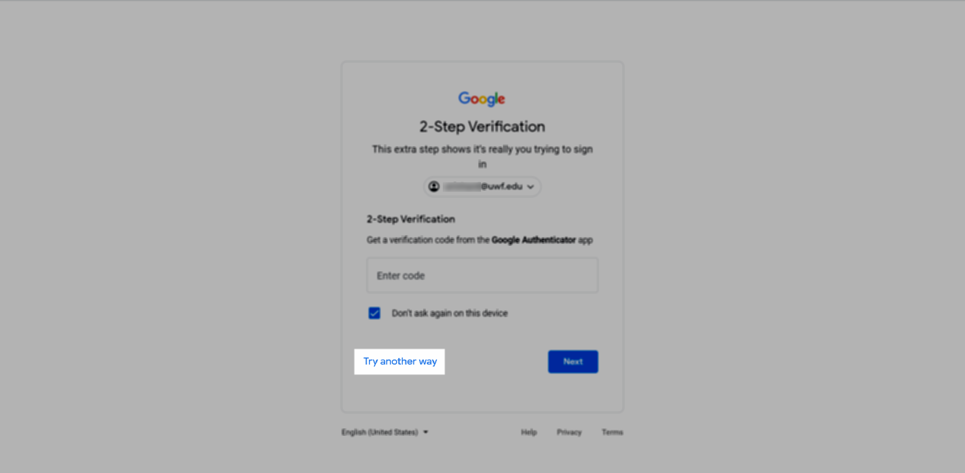 option for trying another way