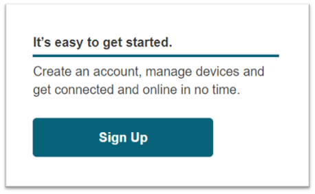 Select Sign Up