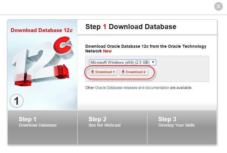 buttons for 'Download 1' and 'Download 2'