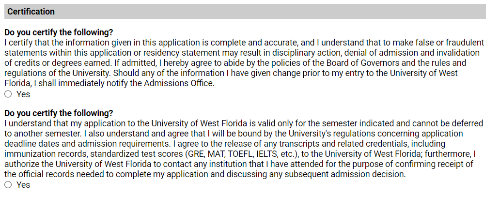Certification Questions