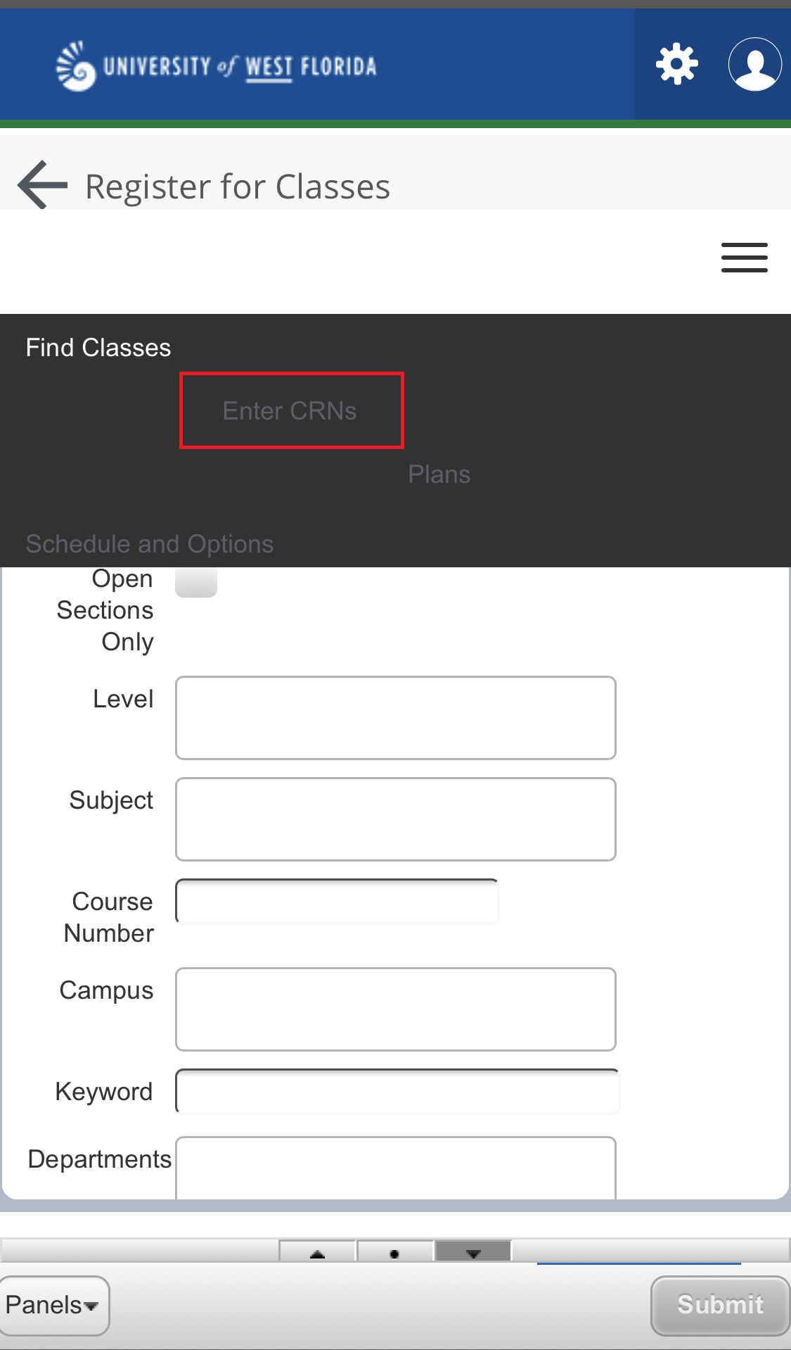 UWF Public Knowledge Base > Registering for Courses > IMG_7392.PNG