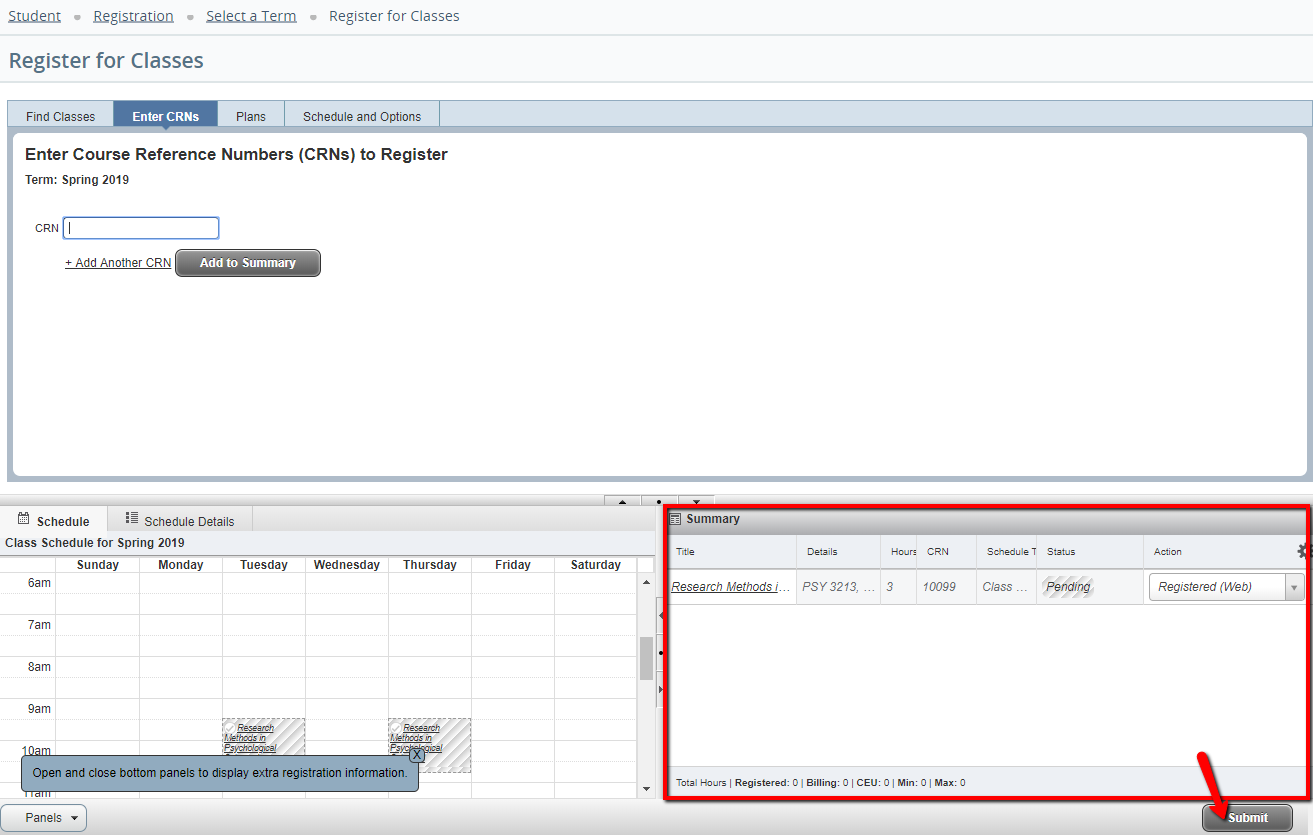 UWF Public Knowledge Base > Registering for Courses > image2019-2-7_13-41-23.png Submit button