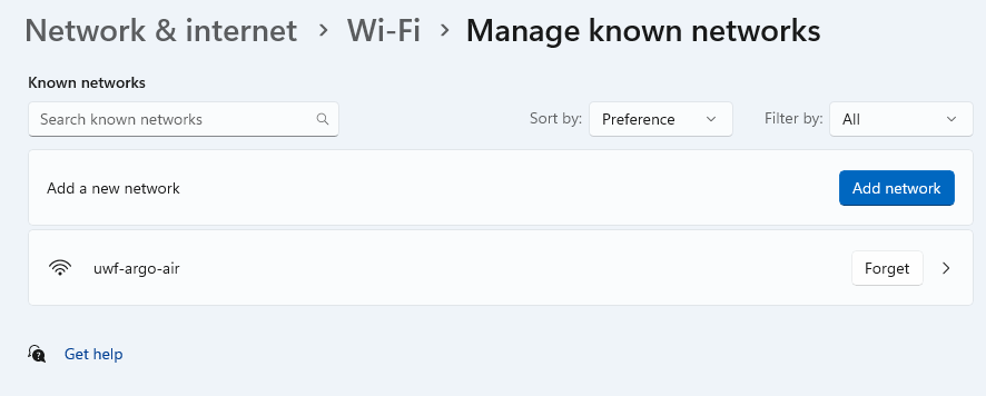 Forget Network