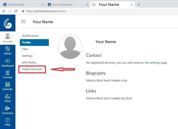 follet discover link in canvas