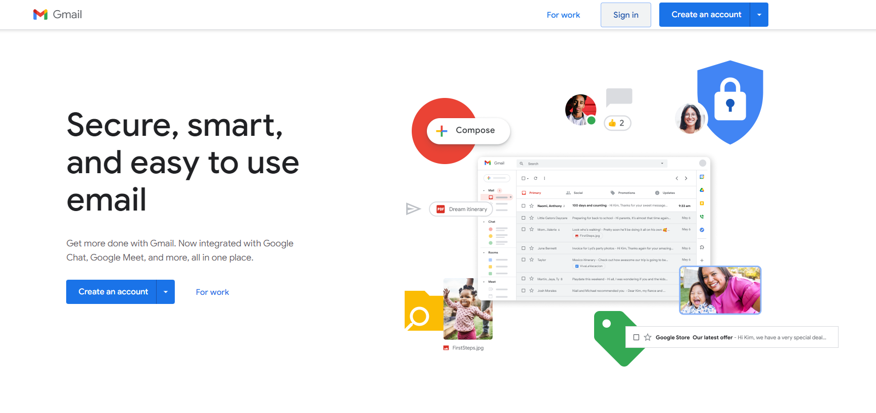 Gmail Landing Page