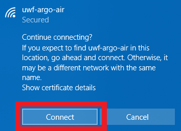 connect button