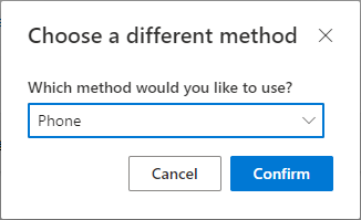 Choosing Different Authentication Method 