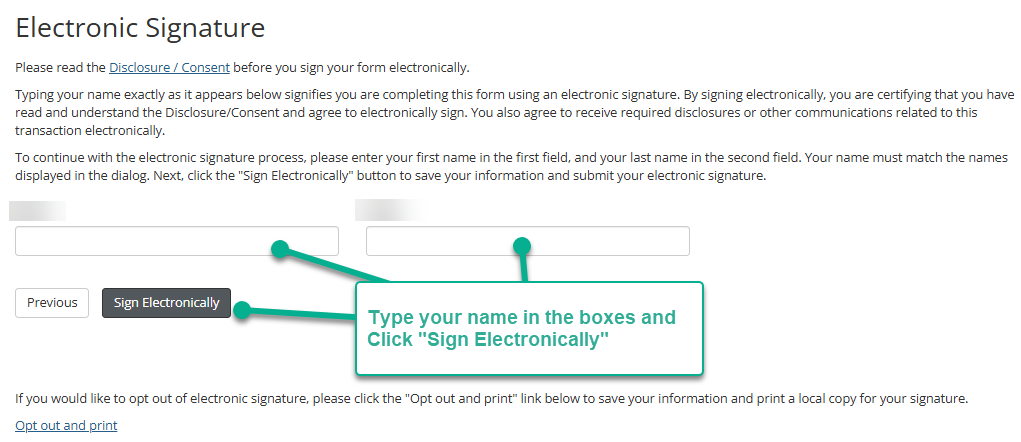 UWF Public Knowledge Base > Completing the EdD in C&I Program - Student Acknowledgment of Updates dynamic form > Dynamic Forms Electronic Signature screenshot.png screenshot of the electronic signature page
