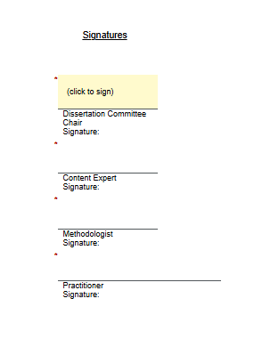 Signature Fields