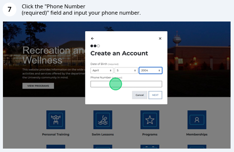 enter your phone number