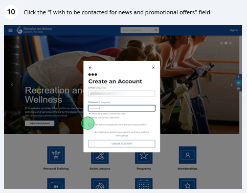 select if you want to receive promotional offers