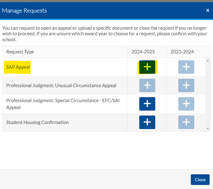 Manage Requests