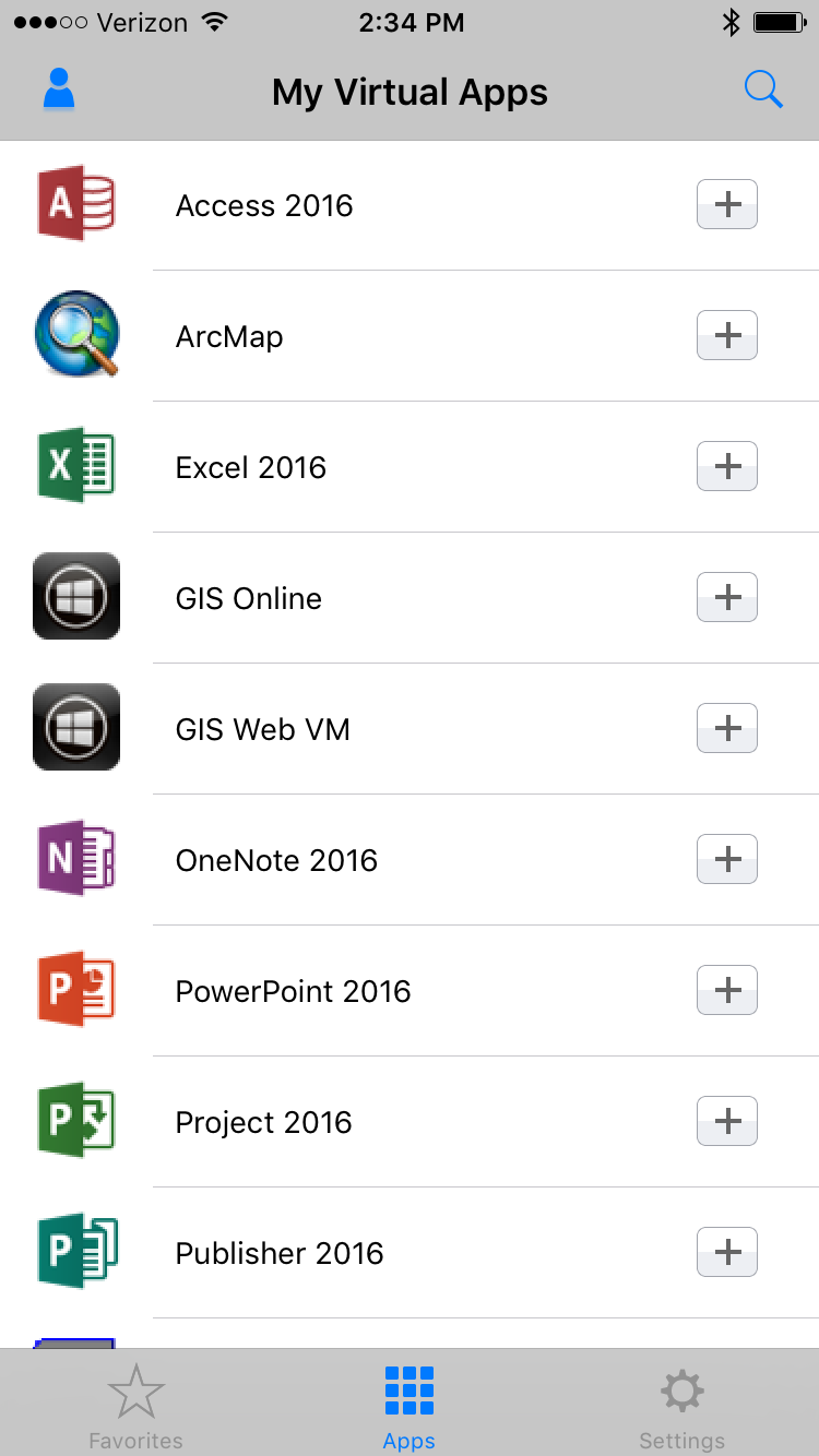 list of applications