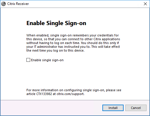 install button