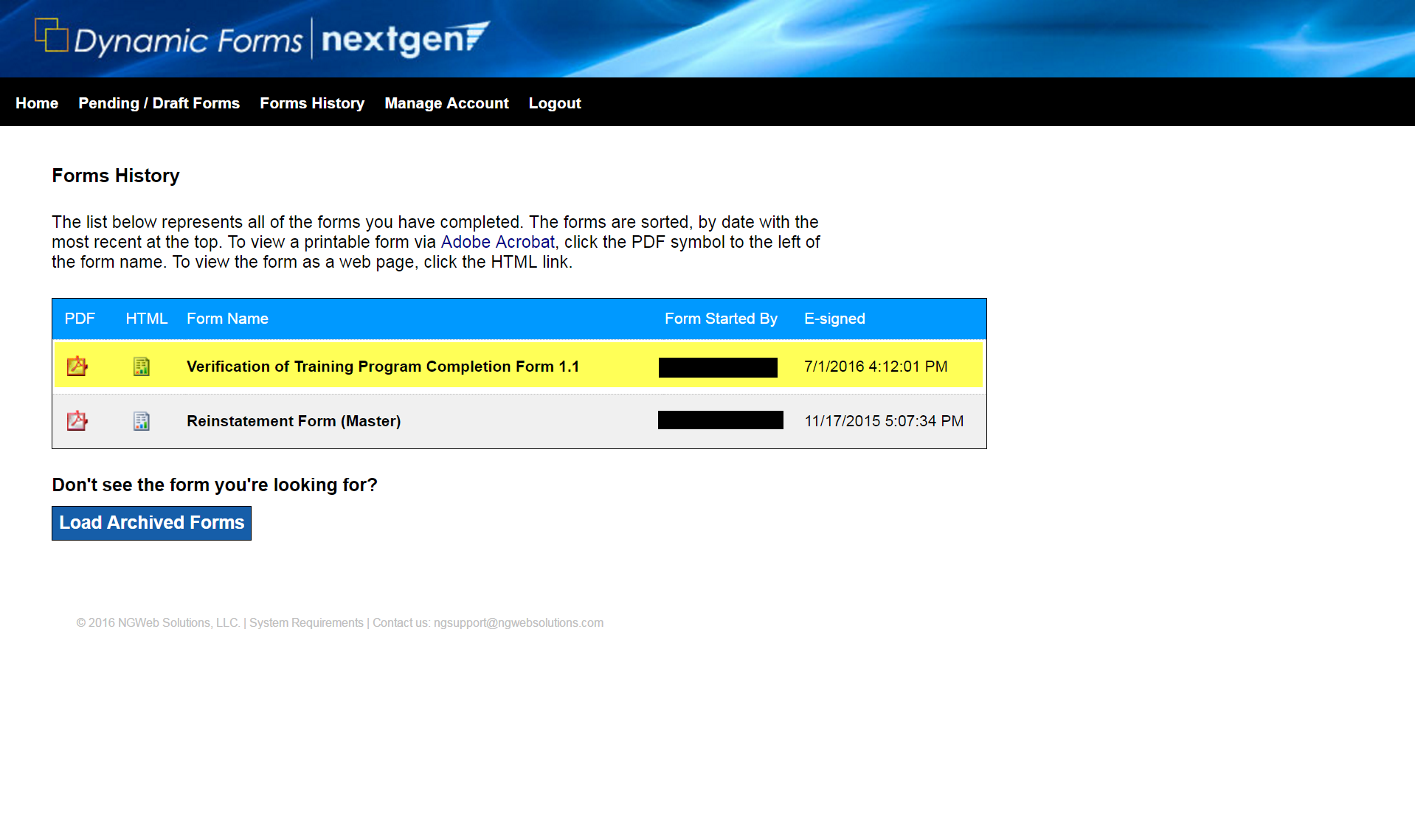 Screenshot of PDF icon