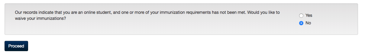 question, agreeing to waiver terms, answering no