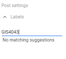 Adding Label to blogger post