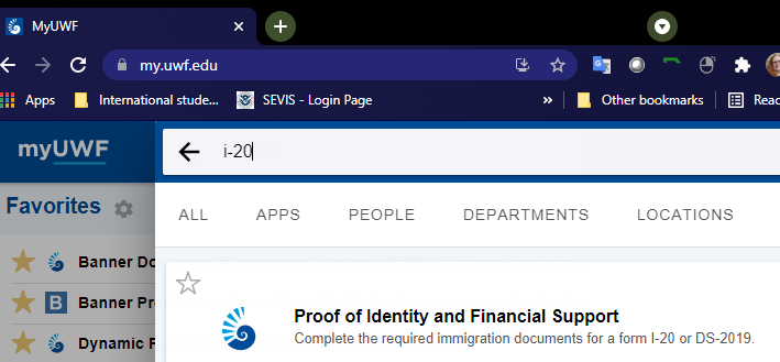 Proof of Identity and Financial Support app