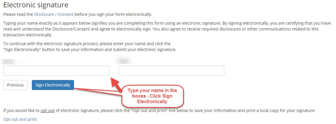 image of Electronic Signature in dynamic form