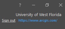 Image showing a successful login for ArcGIS Pro