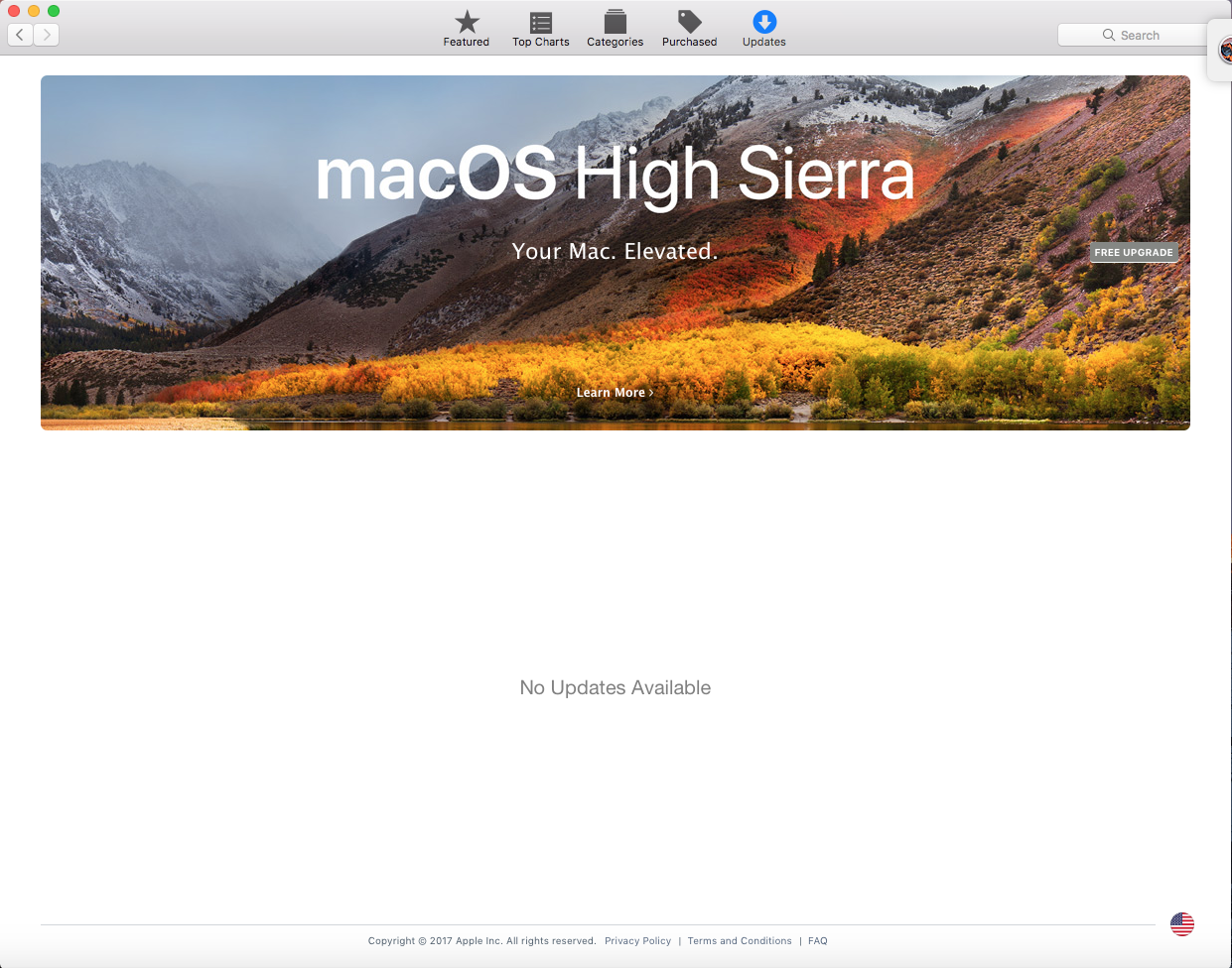 macOS High Sierra banner