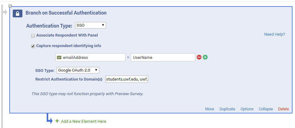 various sso options