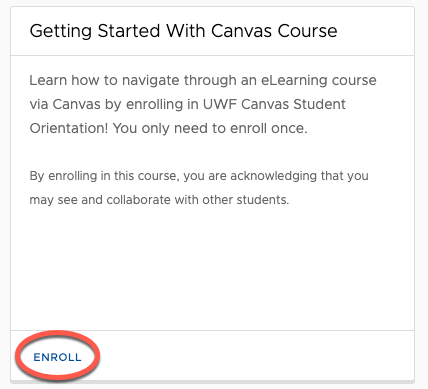 Enroll button