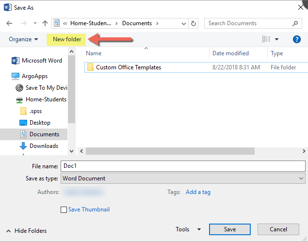 UWF Public Knowledge Base > ArgoApps Help: 'New Folder' bug > Screen Shot 2018-08-22 at 8.58.24 AM.png
