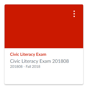 Civic Literacy Exam course
