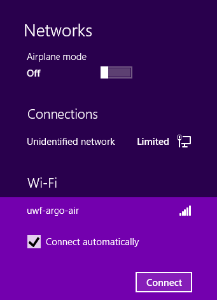 'Connect automatically' checkbox