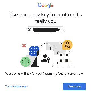 Passkey Screen