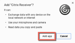 add app button